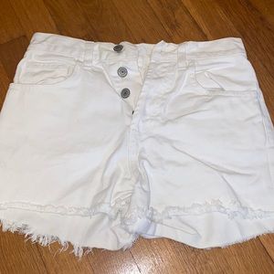 Brandy Melville/ John Galt white denim shorts